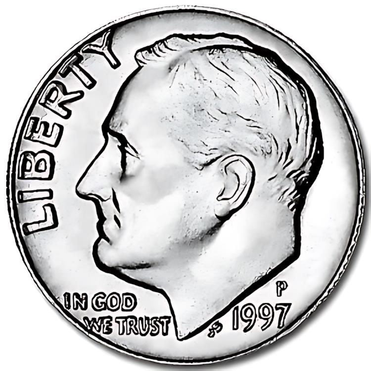 楽天市場】1990-P ルーズベルト・ダイム部門 : 世界の紙幣・金・銀