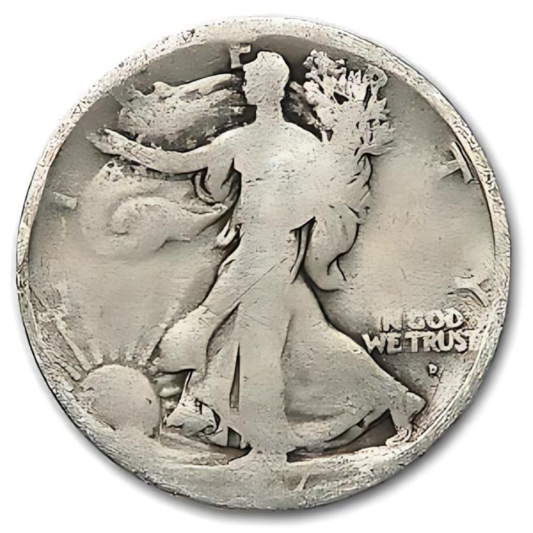 (稀少)アメリカ合衆国　ウォーキング リバティ　ハーフダラー銀貨　1919 S 楽天市場】1917 ウォーキング リバティ ハーフダラー VG : 世界の紙幣