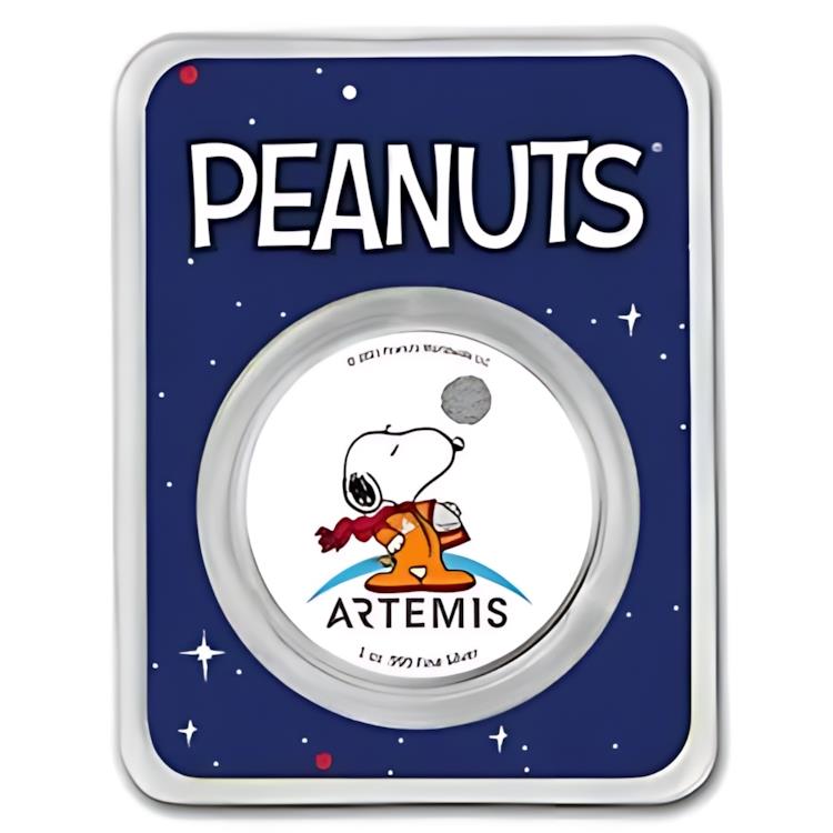 保証書付　銀貨　スヌーピー　1オンス 楽天市場】Peanuts? スヌーピー 1 オンス カラーライズド シルバー