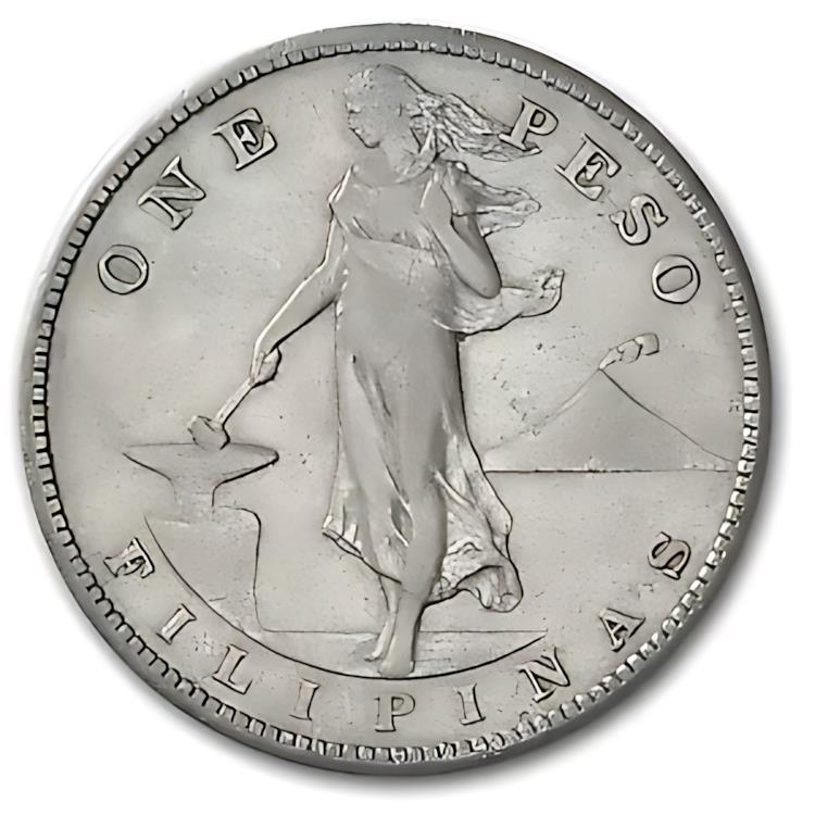 楽天市場】フィリピン銀貨 1ペソ 1909年 AU アンティークコイン