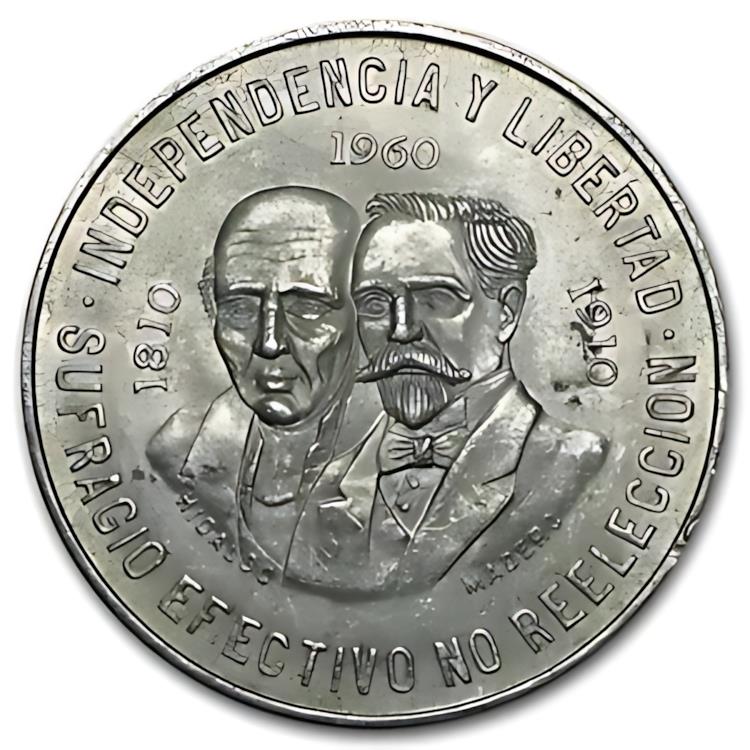 メキシコ10ペソ銀貨☆1960年／極美品／銀９０％／大型銀貨／m221-1 メキシコ 1960年 10ペソ銀貨｜Yahoo!フリマ（旧PayPayフリマ）