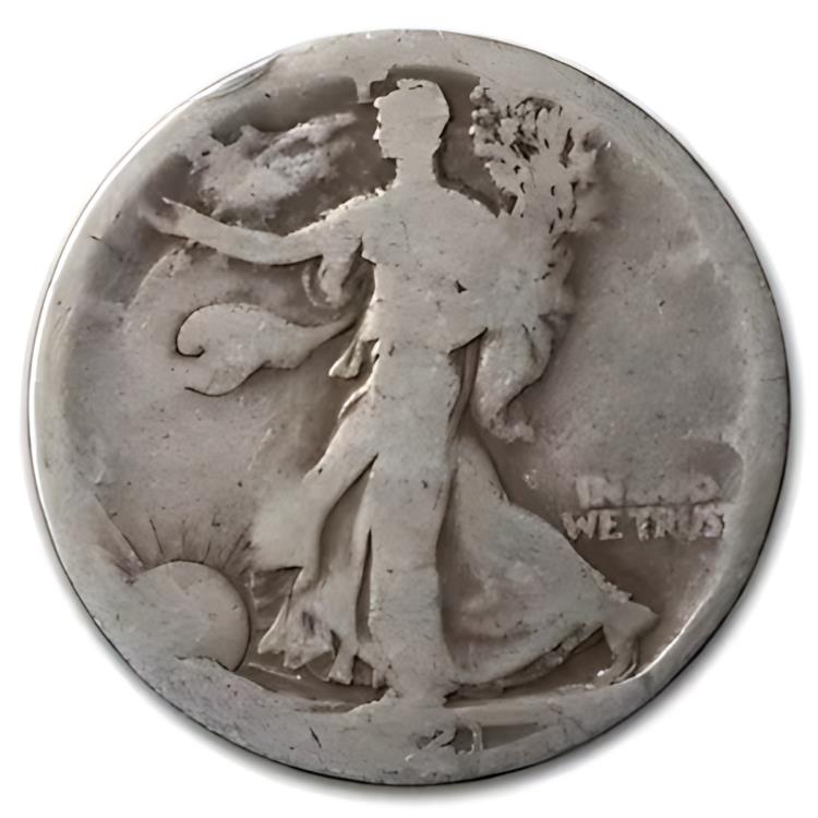 楽天市場】1917 ウォーキング リバティ ハーフダラー VG : 世界