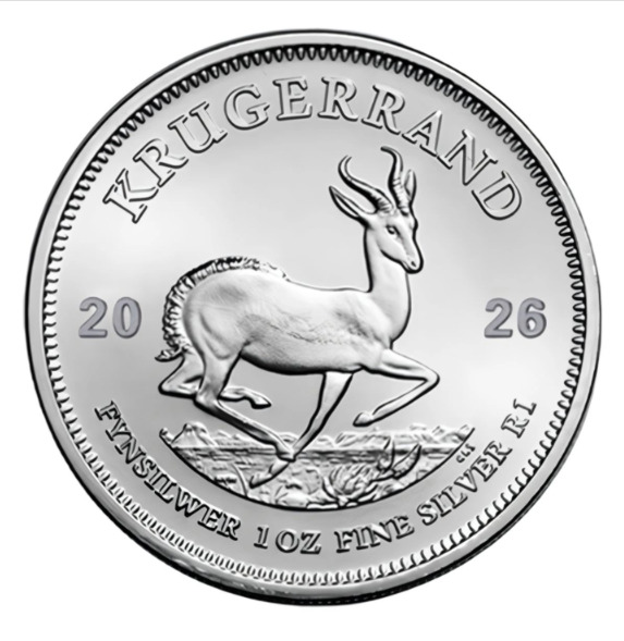 2026年 クルーガーランド銀貨 1オンス 純銀 Ag999 BU品 南アフリカ|世界の紙幣・金・銀・銅 ラフテル