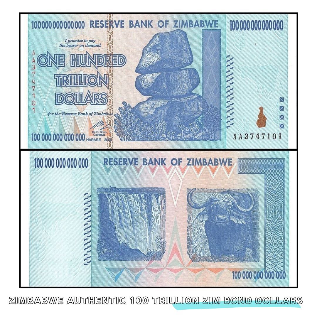 ジンバブエドル ジンバブエ 紙幣 AUTHENTIC コレクション 高騰 未使用