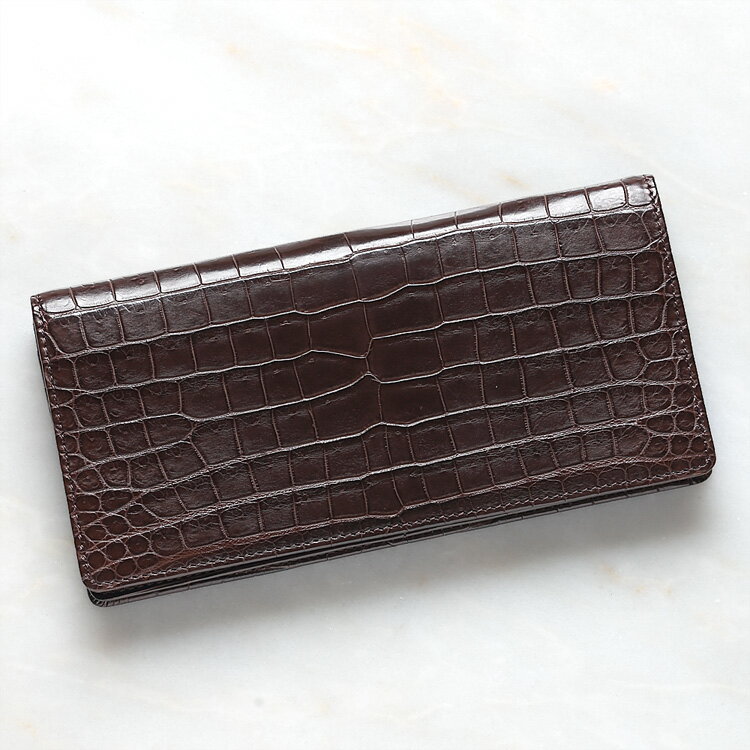 楽天市場】クロコダイル ワニ革 財布 長財布 LE'SAC レザック デニム
