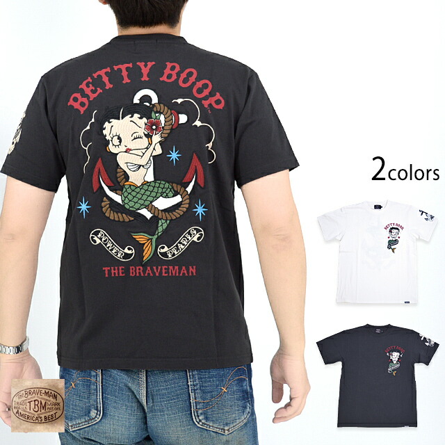 楽天市場】BR×BETTYコラボ 天竺半袖Tシャツ The BRAVE-MAN BBB-2341