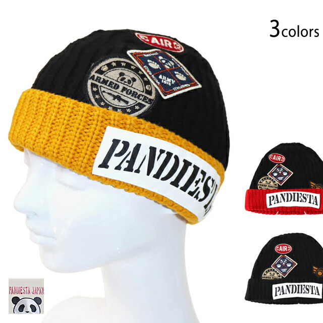 楽天市場】パンディエスタ PANDIESTA ニット帽 メンズ パンダ 熊猫謹製