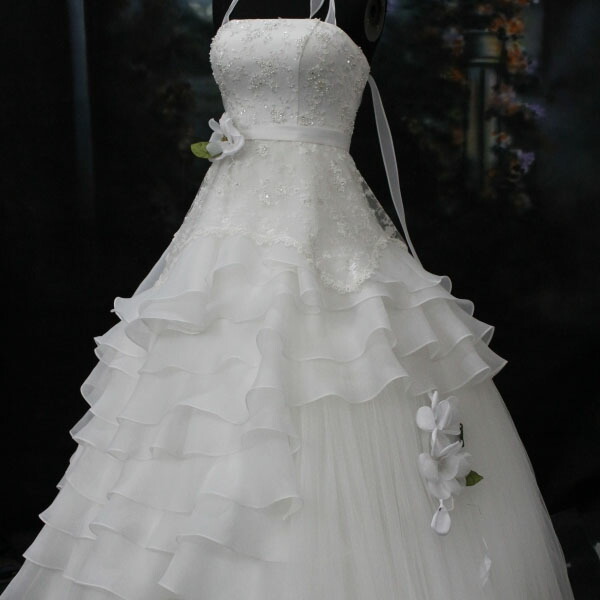 ☆人生で一番輝いていただく為の最適なドレスを☆結婚式ドレス、ブライダルドレス、パーティードレス、二次会ドレス、発表会ドレス、子供ドレス、謝恩会ドレス、演奏会ドレス☆ウェデイングドレスNo.38【宅】【RCP】