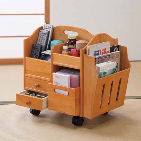 家具　インテリア　よく使うリモコンや眼鏡・小物をまとめて収納