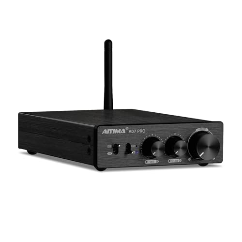 AIYIMA A07 PRO 学習机とっ始めアンプリファイアー TPA3255+QCC304X+N5532*5 Bluetooth 5.2 apt-x hd 300W*2 力強さアンプリファイアー Hifi AUDIO 学習机とっ始めアンプリファイアー