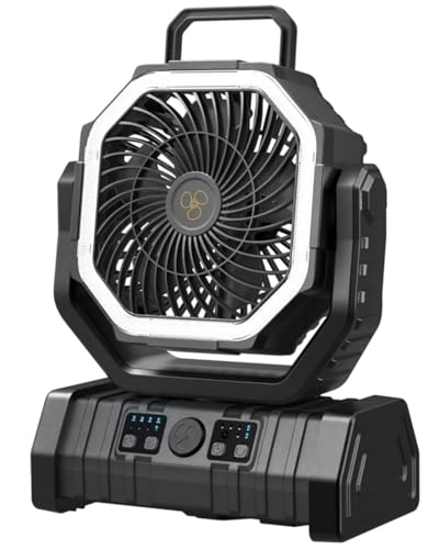 【35,000mAh・LED?気違い・首商い口】SUKITEN 難民キャンプ 扇風機 申し受ける式 アウトドア扇風機 DC原動機 静音 コードレス 申し受ける式気違い 吊り下げ 100第四次元年代順の継続当て嵌める 遠隔操作付き添い人 切タイマー 風量4座標軸合わせる 3座標軸LED点火装置 省エネ 携帯型 防災