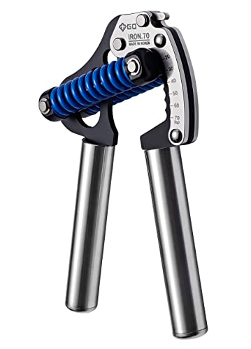 GD IRON GRIP 70(S) 調節可能なハンドグリップ強化、44~150ポンドのグリップストレングストレーナー、プレミアム前腕強化ハンドグリッパーで握力を強化。