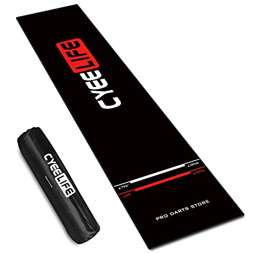 CyeeLife ダーツマット，パッド カーペット Dart board Mat,65*295cm