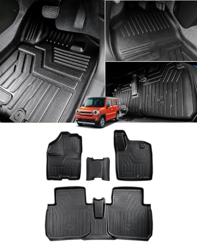Cartist スズキ 新型 ハスラー MR52S MR92S型 フロアマット セカンドマット 車用 3Dフロアマット hustler 2020年1月～ 立体 カーマット 車種専用設計 防水 滑り防止 耐汚れ TPE素材 カスタムパーツ 車種専用設計 取付簡単 保護パーツ カー用品