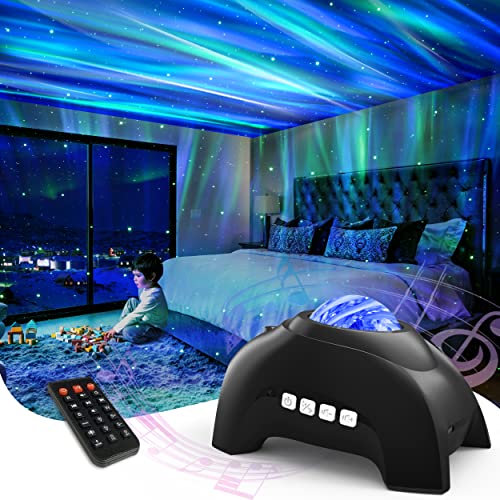 Vidafelic プラネタリウム 家庭用 本格的 スタープロジェクターライト ギャラクシーライト 星空ライト 14種点灯モード タイマー機能付き 投影ランプ スピーカー&音声制御 輝度/音量調整可 クリスマス/誕生日/プレゼント ベッドサイドランプ