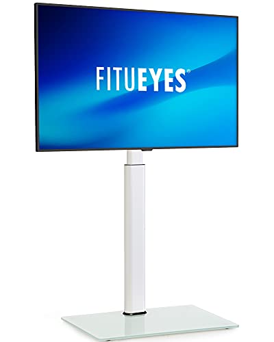 FITUEYES テレビスタンド 32～60インチ対応 壁寄せテレビスタンド 高さ調節可能 ラック回転可能 ホワイト