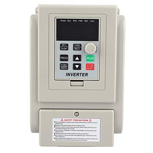 ViaGasaFamido インバーター 2.2kW 単相入力 三相出力 220V 三相モーター制御用 操作簡単 小型インバータ AT1-2200X