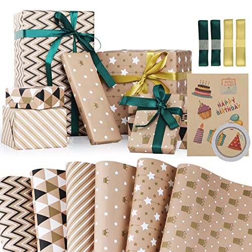 楽天市場】5枚 包装紙 半紙 W750×H525mm ゴールドストライプ