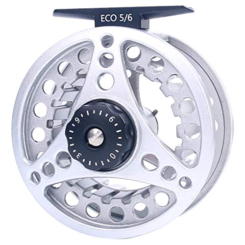M MAXIMUMCATCH Maxcatch ECO トラウト フライリール 大アーバー #3/4#5/6#7/8 フライフィッシング (シルバー, 2/3 wt)