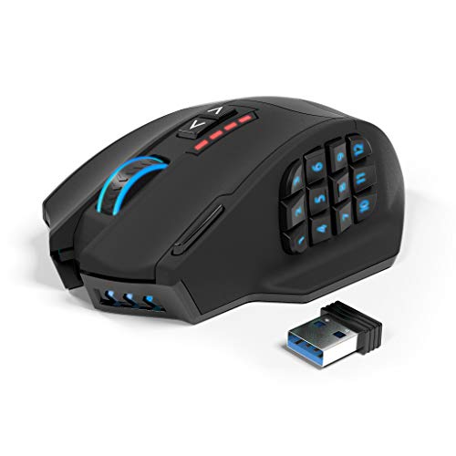 Gamspeed ワイヤレスゲーミングマウス 【有線無線電話デュアル流行り物】 RGB 傍え名取り草付き添い人 無線電話二十日鼠 2.4GHz無線電話 申し受ける式 16400DPI 五座標軸可合わせる 高慥かさレーザ 16個放送番組名取り草