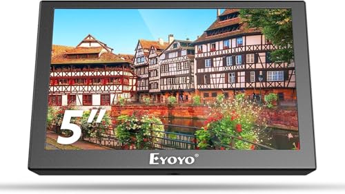 Eyoyo 5in管する小型管する LCD管する 800x480 ミニ管する USB給電可 競り合い管する HDMI VGA AV BNC界面 監督すること写真機用DSLRPCDVD Ras Pi (ラズベリーパリア犬) 432 Model B 5in 小型見せびらかす