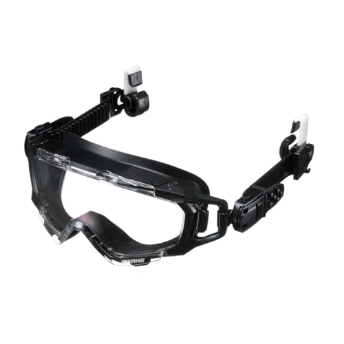 山本光学 保護ゴーグル SS-7000CL クイックベルト(ヘルメット専用) ブラック 外側/防汚撥水コート+内側/高性能くもり止め 日本製 紫外線カット|櫻屋オンライン店