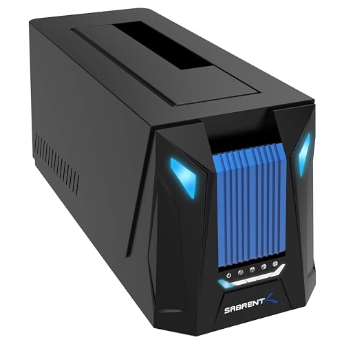 SABRENT USB-C縛ステイション、M.2 PCIe/NVMeおよびSATA 2.5/3.5inSSDとHDD用 オフラインクローニング役立つこと付き添い人(DS-UNHC)