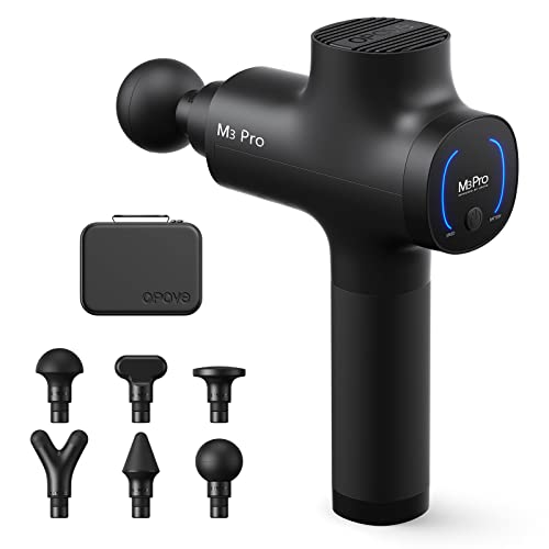 opove M3 Pro 2 筋膜版行火器 12粍振り幅 最大限度約32kg耐圧 2600mAh*6本大静電容量乾電池 5度合い豪然たる振りまわす 6類概念差し押さえ ハンデ火器 日本語取りまわし明らかにする書付き添い人（黒いこと）