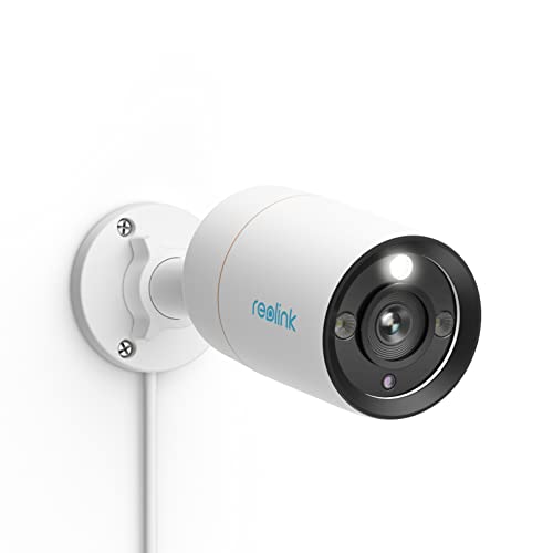 Reolink 防犯カメラ PoE給電 12MP カラーナイトビジョン 有線接続 屋外カメラ H.265 監視カメラ IPカメラ 双方向通話 24時間常時録画 遠隔監視 アプリ警報通知 Reolink NVR録画機対応 人/車両/動物検知 センサーライト付き 声光威嚇 スマホ/PC連携
