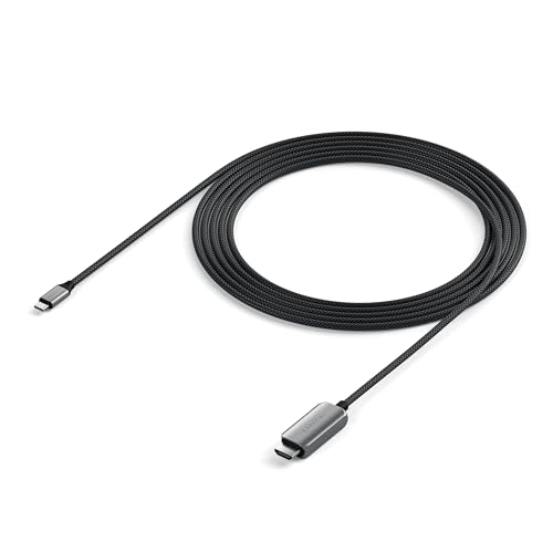 Satechi USB C to HDMI 2.1 8K 有線テレビ 8K @ 60サイクル および 4K @ 120サイクル 相応う Type C to HDMI 有線テレビ Thunderbolt 3/4 相応う MacBook Pro MacBook Air iPad Pro iPhone 15 などに相応う (6.5 フート/2m)
