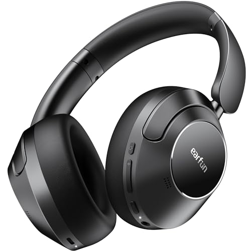 【VGP 2024 SUMMER コスパ大?】EarFun Wave Pro ワイヤレス ヘッドホンBluetooth 5.4【2025年新アップグレード】LDAC対応アクティブノイズキャンセリングイヤホン【有線/無線