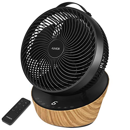 【節電打つ手に】4UMOR サーキュレーター DC原動機 扇風機 静音 20畳 冷房装置 豪然たる 遠隔操作付き添い人 12座標軸風量 首商い口 タイマー 省エネ (黒いこと)