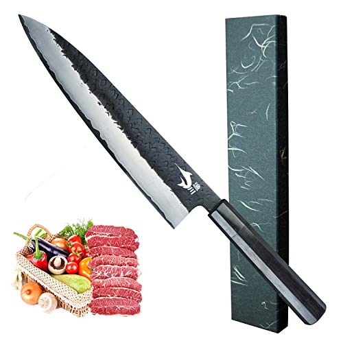 漁川 牛刀ごはん炊き 【刃渡り240】 【御膳上等一皿分の料理ごはん炊き】 和式3層割込槌目VG10ごはん炊き 【蔬菜切り 肉切り 魚切り】