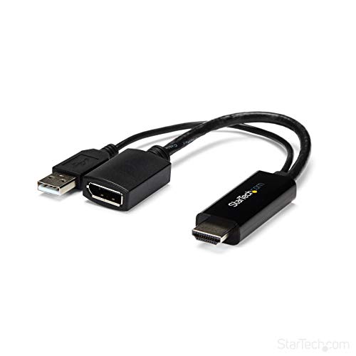 StarTech.com HDMI - DisplayPort取り替えっこアダプター 4K/30サイクル HDMI - ディスプレイポートビデオコンバーター USB二階建てバス力強さ相応う 固定ディスク2DP