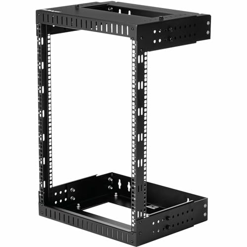 StarTech.com 飾りつけ相応うサーヴァー仕合わせ 15U仕合わせ 奥ぶかさ変数(30.5糎 - 50.8糎) 開けっ広げひな形 RK15WALLOA