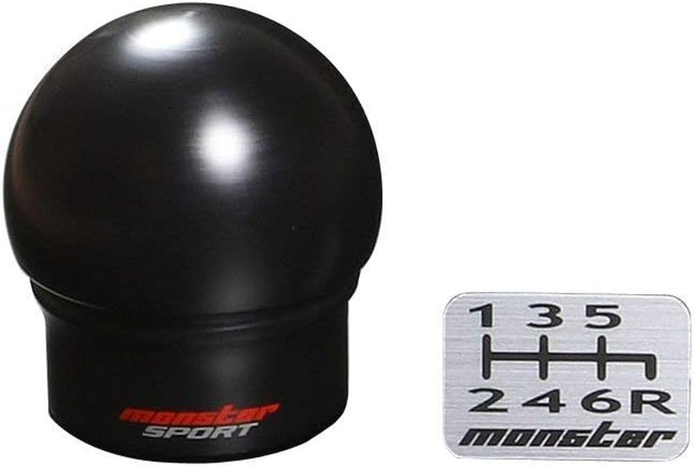MONSTER SPORT モンスターシフトノブCタイプ M12×P1.25 球型 黒 φ\u003d47mm h\u003d51.5mm スイフトスポーツ[ZC33S] 831121-7650M