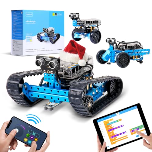 Makeblock mBot Ranger プログラミング ロボット 3-in-1 組み立て ロボットキット プログラミング ラジコン プログラミングおもちゃ STEM教育 ScratchとArduino C プログラミング APP制御 ビルディングブロック 10歳以上の子供向け 誕生日