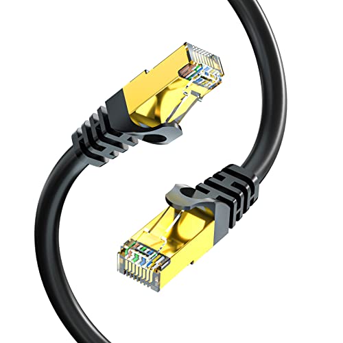 LANケーブル 30M CAT7, UGOMI 屋外 カテゴリー7 イーサネットケーブル 工業階級 三重遮蔽 SSTP 10Gbps 600MHz UV/防水、直接埋葬、PEジャケット PS4 Xbox Modem Routerなどに適用されます 4,540円