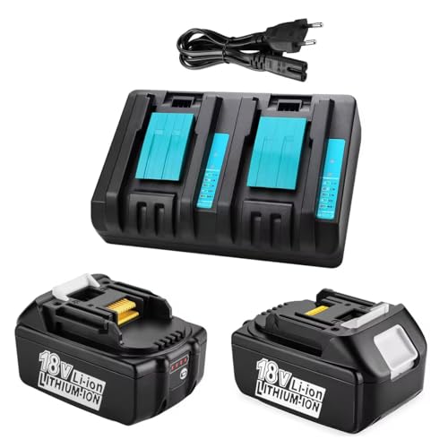 Powilling 互換マキタ 18v バッテリー+DC18RC充電器セット マキタバッテリー18V 6000mAh マキタDC18RD充電器 マキタBL1860Bバッテリー マキタ充電器DC18RC 14.4V-18V 3A マキタバッテリー BL1460 BL1430 BL1860 BL1860B BL1830 BL1850|櫻屋オンライン店