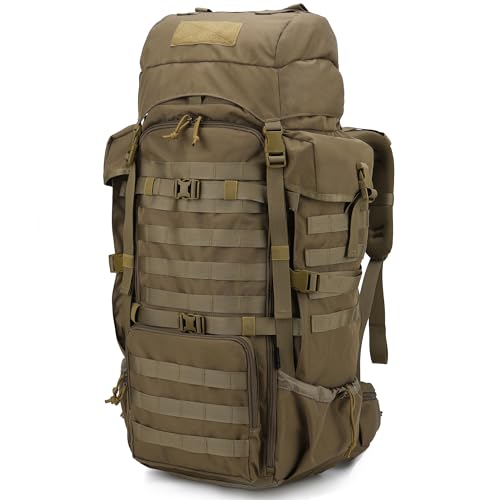 [Mardingtop] キャンプリュック 70L 大容量 ミリタリーバックパック S/M/L調節 ソロキャンプ 登山ザック タクティカルバッグ 大型 アウトドア 軍用 サバゲー