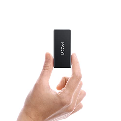 RAOYI 外後ばらいSSD 250GB USB3.1 Gen2 ミニSSD 携帯型SSD 移らす速力度550MB/秒(最大限度) Type-Cに相応う なおなお書き4/一回りとっ始め/X-boxに当て嵌める 超小型・超高速道路 耐衝撃 防滴 黒