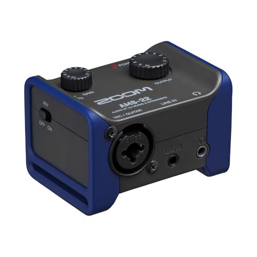 ZOOM ズーム AMS-22 オーディオインターフェース ブラック 2イン2アウトUSB-TypeC 小型 85グラム ポケットサイズ ループバック可能 Windows Mac iOS Androidに対応 DTM 音楽制作 WEB会議 ライブ配信 AMSシリーズ