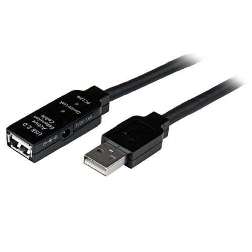 StarTech.com USB 2.0 能動的取りひろげる有線テレビ 35m Type-A(牡) - Type-A(刃針) USB2.0 リピータケーブル USB2AAEXT35M