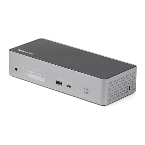 StarTech.com 縛ステイション／USB-C／4画面／4K60サイクル HDMI \u0026 DiplayPort／100W PD／4x USB／ローカルエリアネットワーク／多役立つことType-Cこしき DK31C4DPPD
