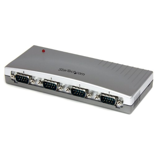 StarTech.com 4ポート USB-RS232C変換ハブ USB2.0-シリアル (x 4) コンバータ/変換アダプタ USB A (オス)-D-Sub 9ピン (オス) ICUSB2324