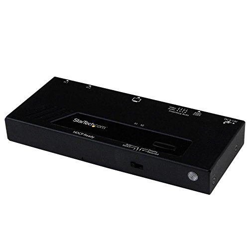 StarTech.com 2入力1出力HDMIディスプレイ切替器/セレクター/スイッチ 1080p 自動/優先切替機能付き VS221HDQ
