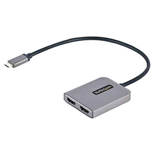 StarTech.com MSTこしき/USB-C - 2x HDMI/デュアル4K60サイクル/長尺cbl/Windowsのみ
