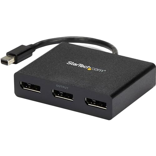 StarTech.com 3界面MSTこしき Mini DisplayPort - 3x DsiplayPort マルチモニタースプリッタ 4K相応う Windowsのみ相応う MSTMDP123DP