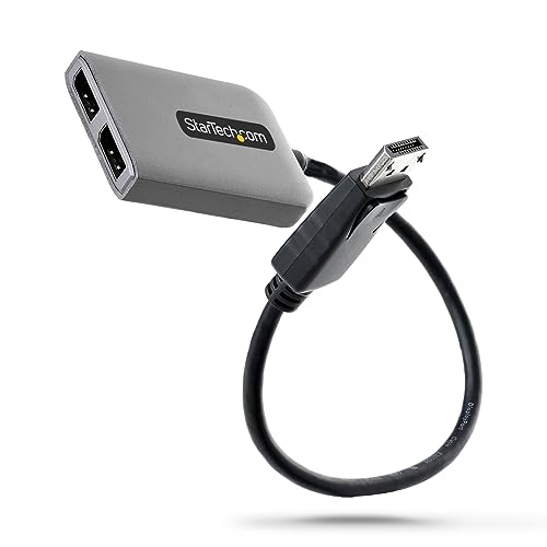 StarTech.com MSTこしき／DisplayPort 1.4 - 2xDisplayPort／デュアル 4K60サイクル／Windowsのみ MST14DP122DP