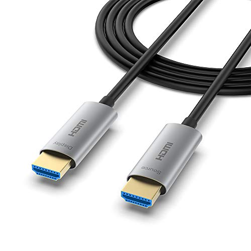 ATZEBE グラスファイバーHDMI 有線テレビ 25m、割り増し金HDMI 4K 有線テレビ 60P/4K HDR/Ultra 固定ディスク/3D/YUV4:4:4/HDCP 2.2/弾丸道路18Gbpsを受け支える/ARC CEC HEC ク役立つこと